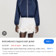 EMBROIDERED CROPPED SATIN JACKET