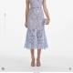 BABY BLUE FINE LACE MIDI DRESS