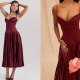 Beau wine Dress 
