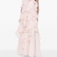 Pandorea ruffled layered maxi dreas