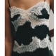 Meshki Nina Satin and Lace Camisole Black
