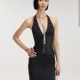 Astral Pencil Midi Skirt and Stardust Halterneck Corset Top