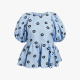 Liw blouse top in blue daisy