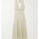 Doen Women's White Mazarin Ruffled Polka-Dot Silk-Blend Satin
