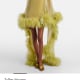 Kaftan Daisy made of organza with feathers