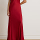Satin Charmeuse One-Shoulder Gown