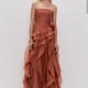 Aje Canyon Gown in Coral Clay