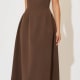 Volume midi dress