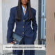Bellamy Cinched Blazer - Dark Navy