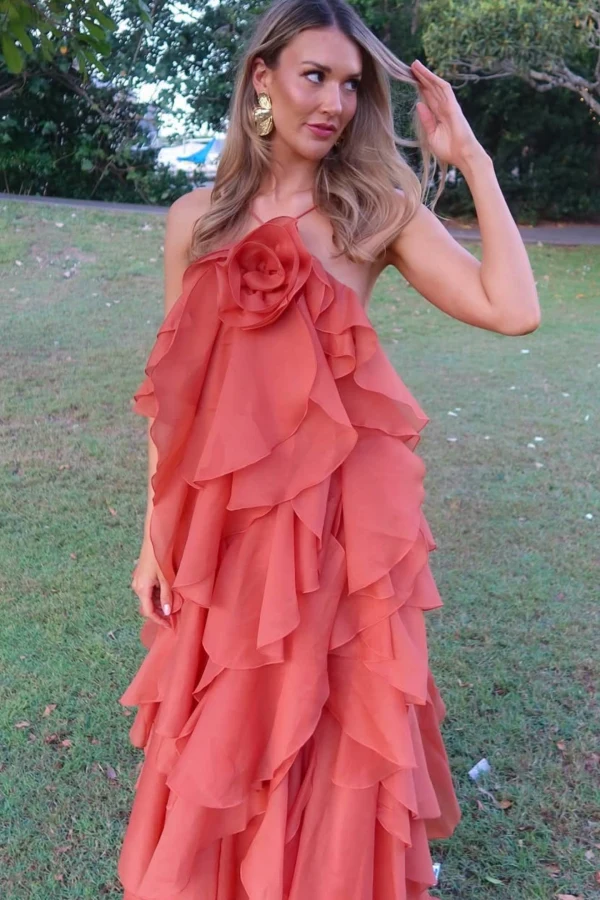Rent Pandorea Layered Maxi Dress - Aje | HURR