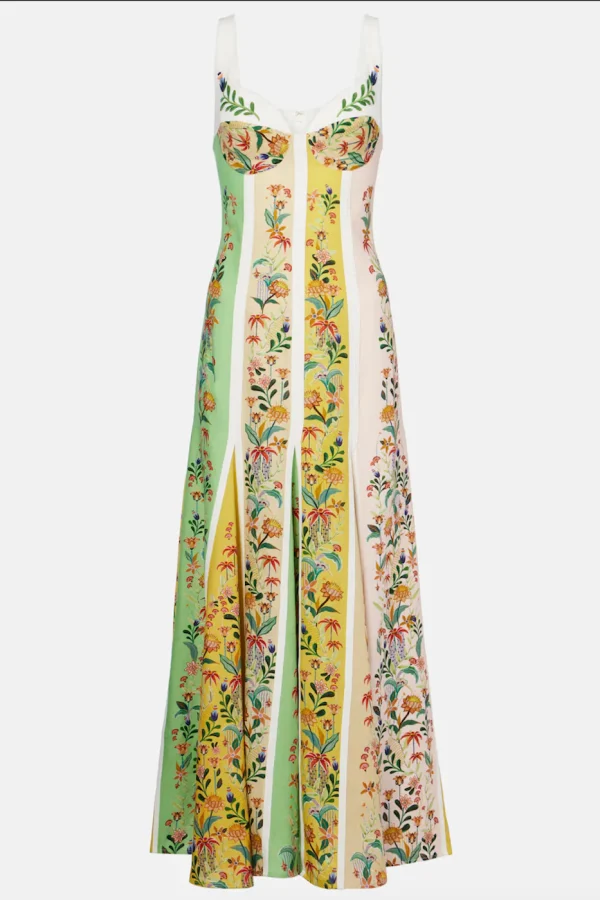chinese dress ladies Off-White Papaya Salad Scarf LENZING™ ECOVERO™ Euroflax™ Maxi Dress – FARM  Rio main image 1
