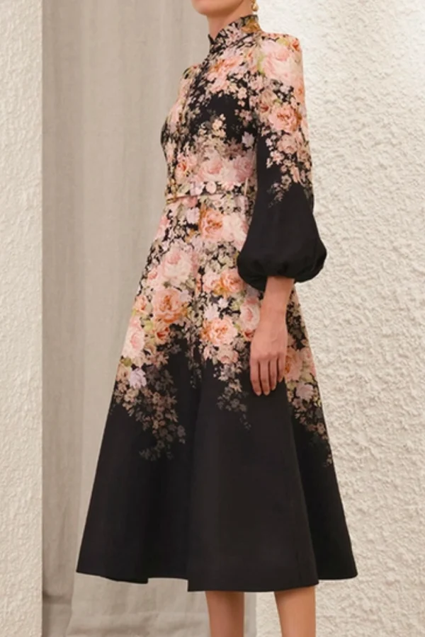 jaded london black dress Zimmermann // Floral Laceup Radiate Romper – VSP Consignment main image 1