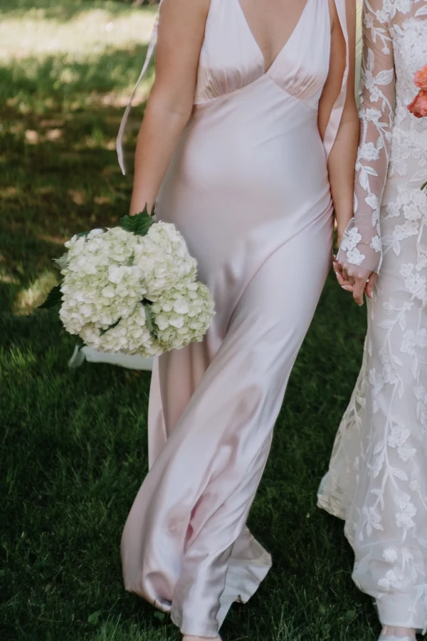 long dress with sheer sleeves Corset-Style A-Line Wedding Dress with Detachable Sheer Sleeves and Embellishments