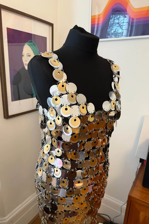 Rent H&M x Paco Rabanne Disc Dress - Paco Rabanne | HURR