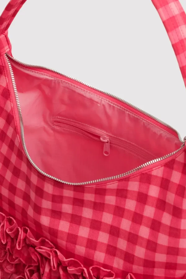 Rent Molly Goddard X Baggu Ruffle Ruby Gingham Shoulder Bag