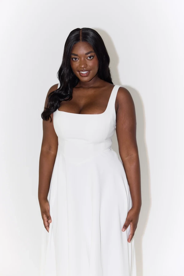 Rent The Ultimate Muse High Waist Square Neck Midi Dress - Odd Muse | HURR