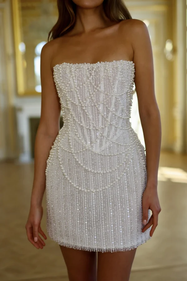 French Pearly Lustre Dress