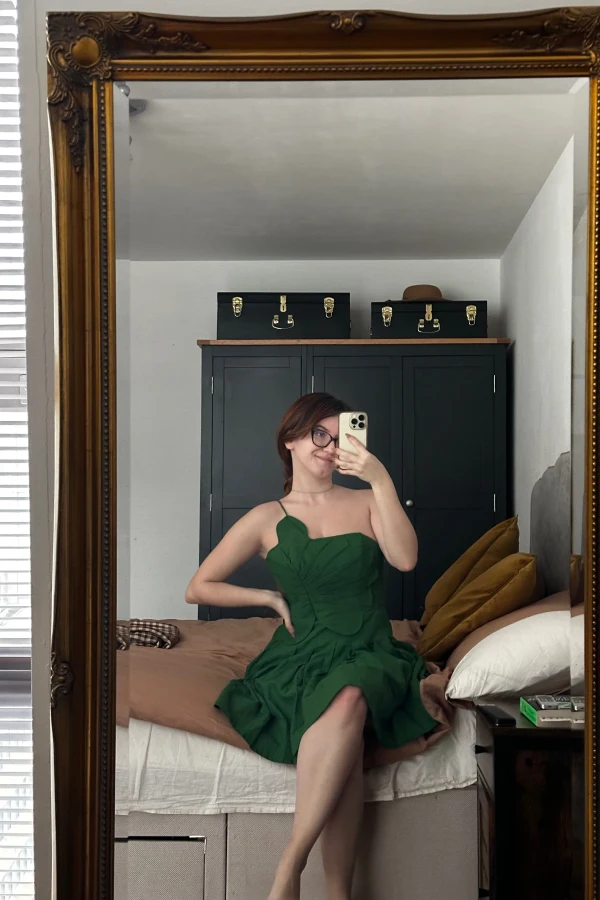 green one shoulder lea mini dress Chic Mint One-Shoulder Mini Dress