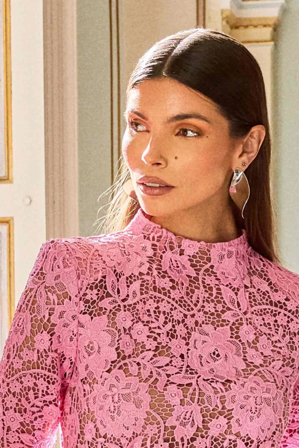 Rent Sophie lace dress - Nadine Merabi | HURR
