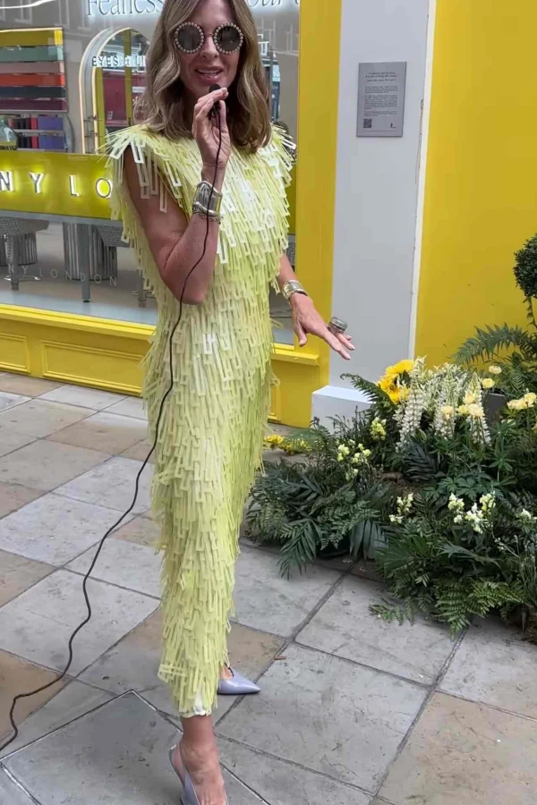 asos yellow sequin dress ARRANGE embellished disc square neck full skirt midi in lemon this sleeveless dress offers a vibrant and stylish look ASOS DESIGN sheer lace cami