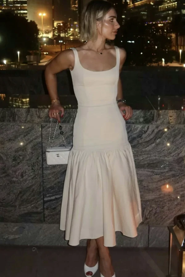house of cb vintage cream dropped waist midi dress Fairytale Ball Dress – Nona's Needles & Notions main image 0