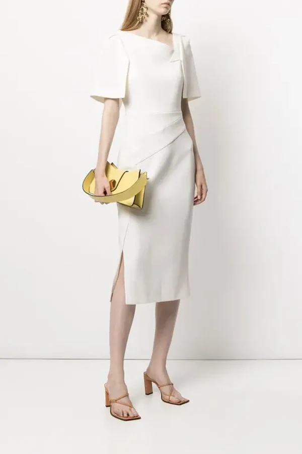 Rent ROLAND MOURET Fenton Wool Crepe Dress - Roland Mouret | HURR