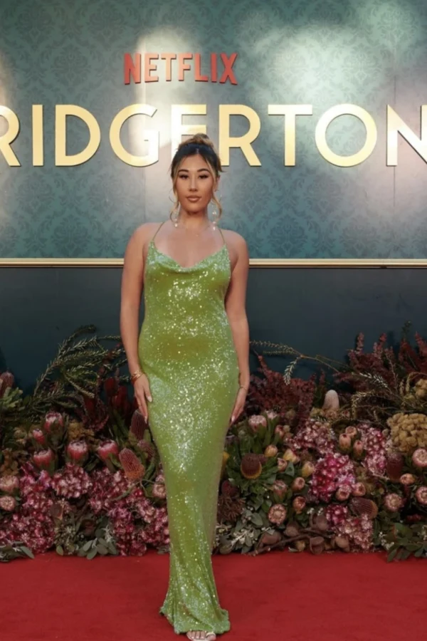 green emerald velvet dress Rat and boa Azzara dress – Rent and Rotate main image 0