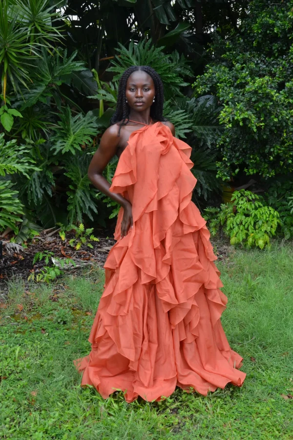Rent Aje Pandorea layered maxi dress - 8 - Aje | HURR