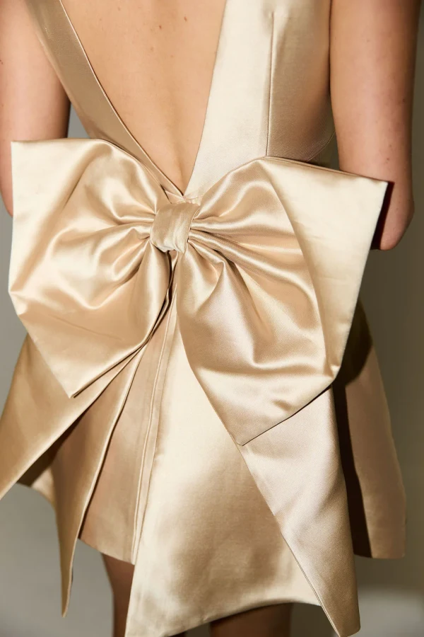 odd muse gold dress Rent Odd Muse Gold Bow dress - Odd Muse