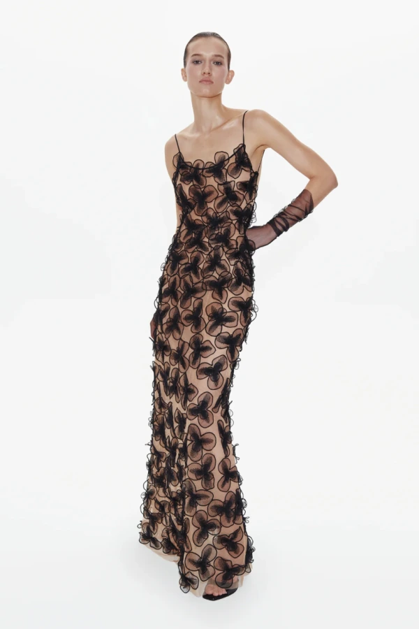 Rent Astrid Maxi Dress in Black - Selezza London | HURR