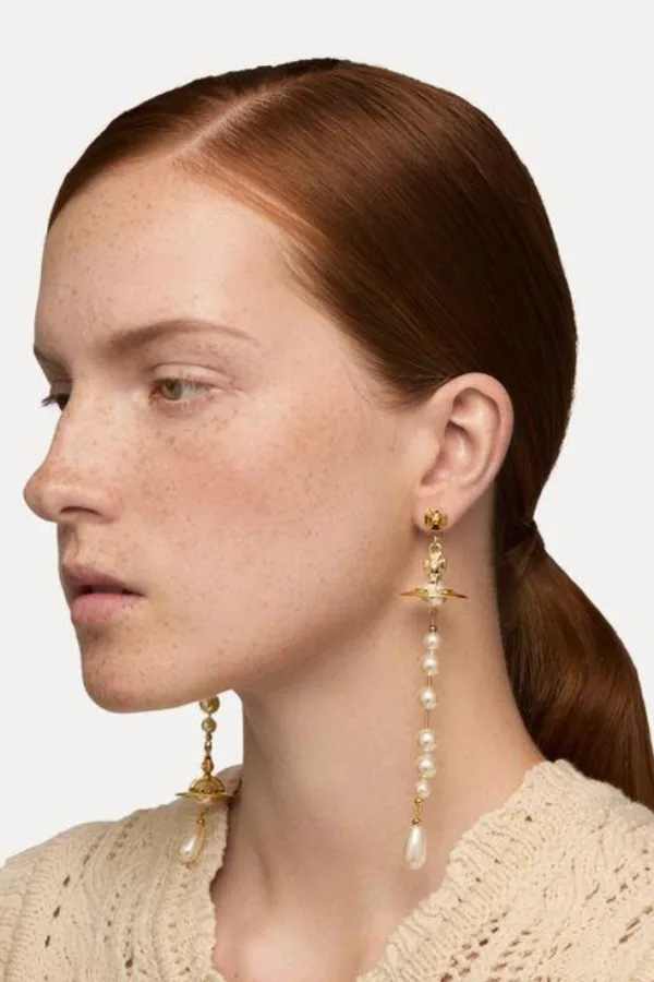 Rent Vivienne Westwood Broken Pearl Earrings - Vivienne Westwood