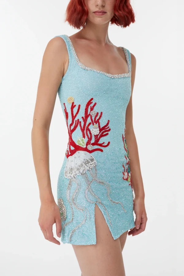 blue dress for baby girl Annie's Ibiza x Clio Peppiatt Midnight Dress
