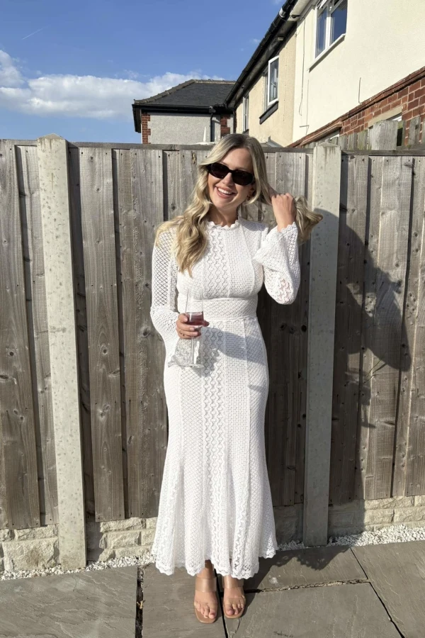 Rent Reiss Aspen Lace Midi Dress - Reiss | HURR