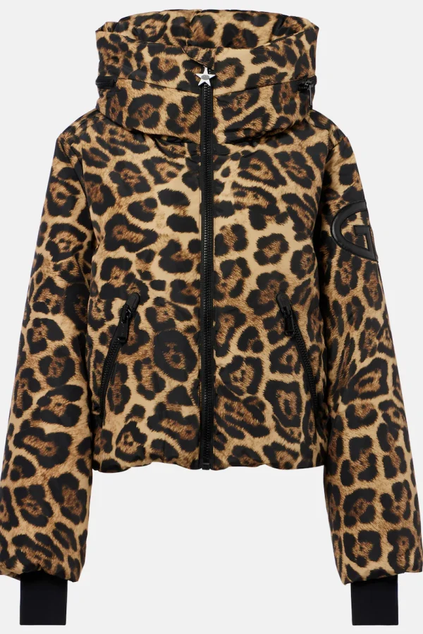 Plt Ski Leopard Faux Fur Hooded Belted Jacket 