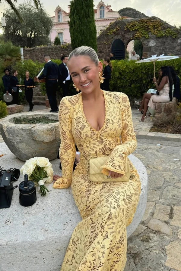 Rent House of CB yellow lace dress - House of CB | HURR