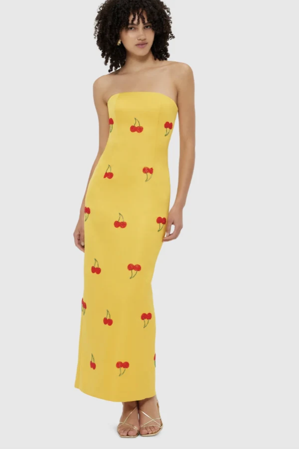 chinese dress ladies Leo Lin Rayna Embellished Bustier Maxi Dress main image 1