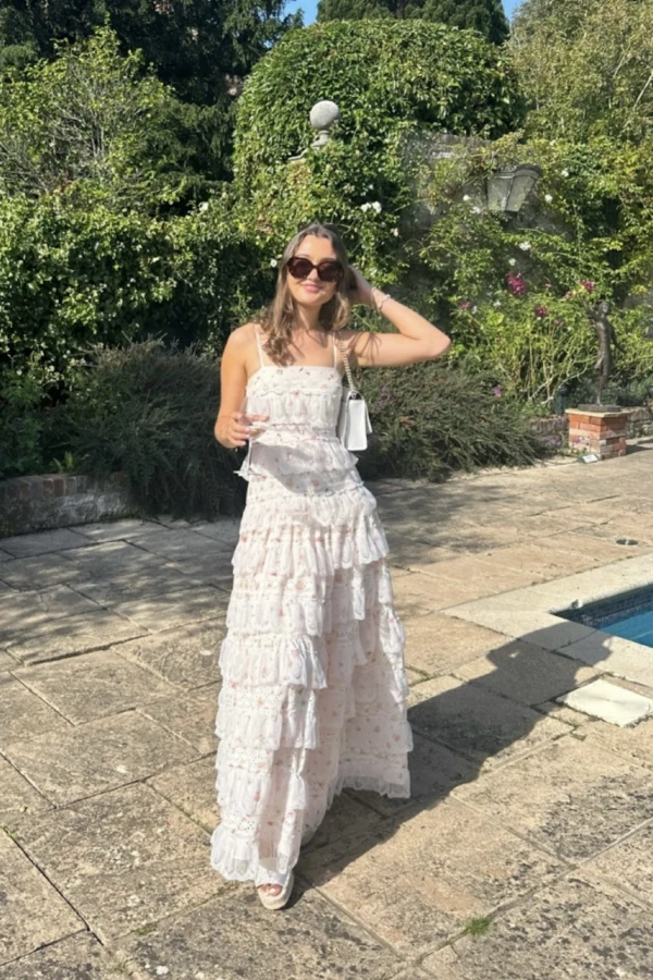anne louise boutique x lovette maxi lace dress from silkfred Lovette Maxi Lace Dress