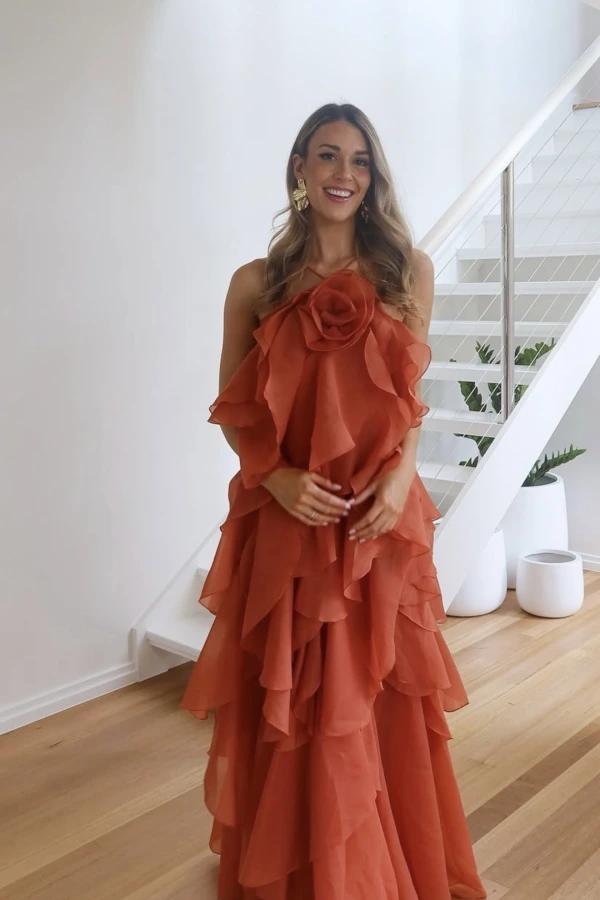 Rent Pandorea Layered Maxi Dress - Aje | HURR