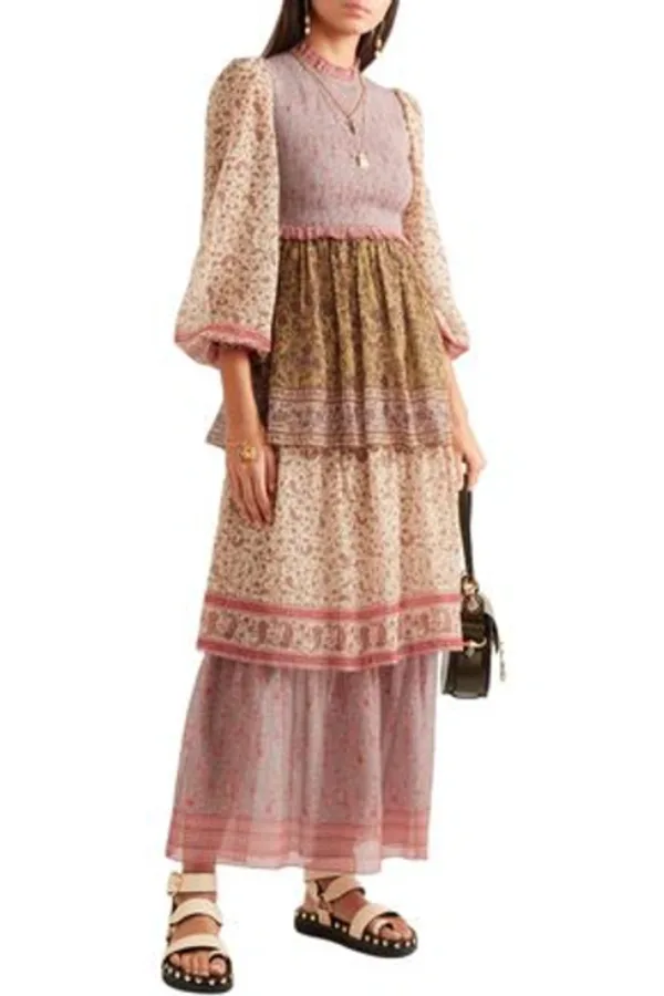 JUNIPER LONG SLEEVE MAXI DRESS - DENIM BLUE