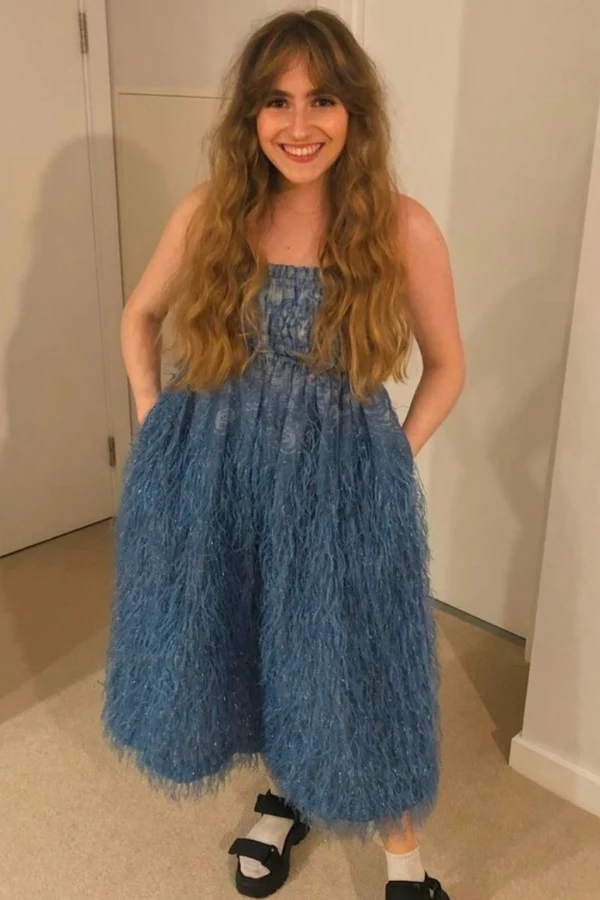 wax cotton dressing Oxford Blue Tin 200ML Set type:Lace Dress only taking care not to styleattribute-sabrina carpenter Women's White Corset Waist