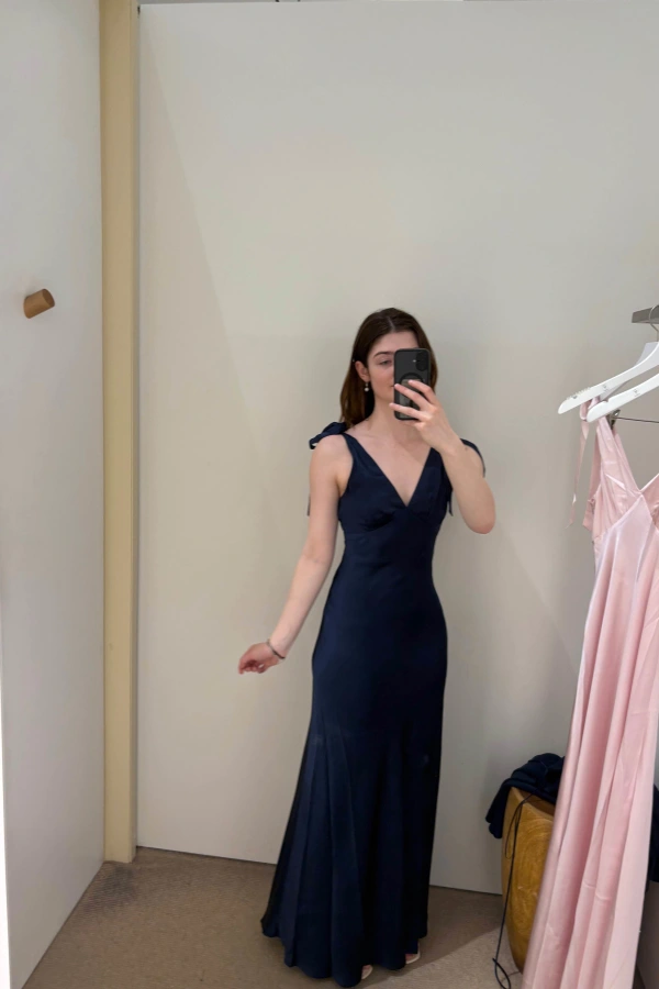 rehearsal dinner white dress with Big Sleeves / 