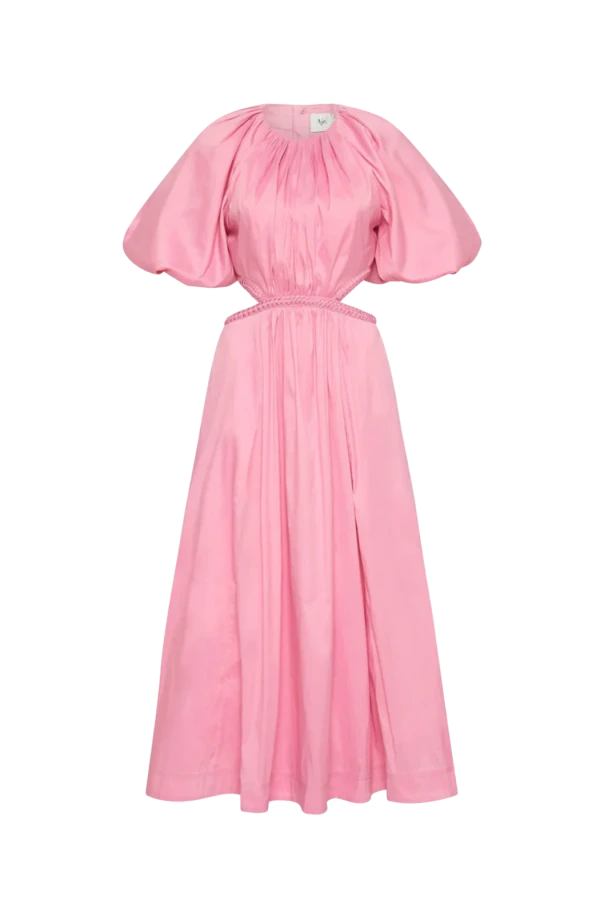 aje capucine puff sleeve midi dress Aje Capucine puff sleeve midi dress , Verdant Green