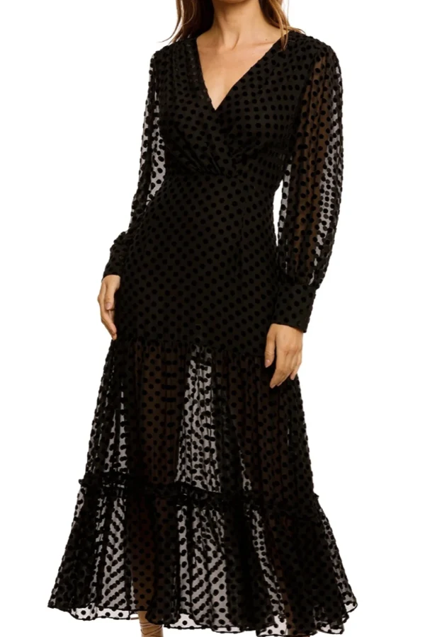 Rent Rixo Elsie Midi Dress - RIXO | HURR