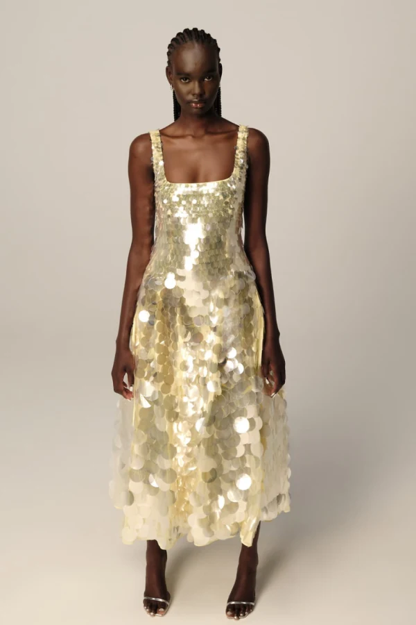 Rent ARRANGE Embellished Disc Sequin Midi - Karen Millen | HURR