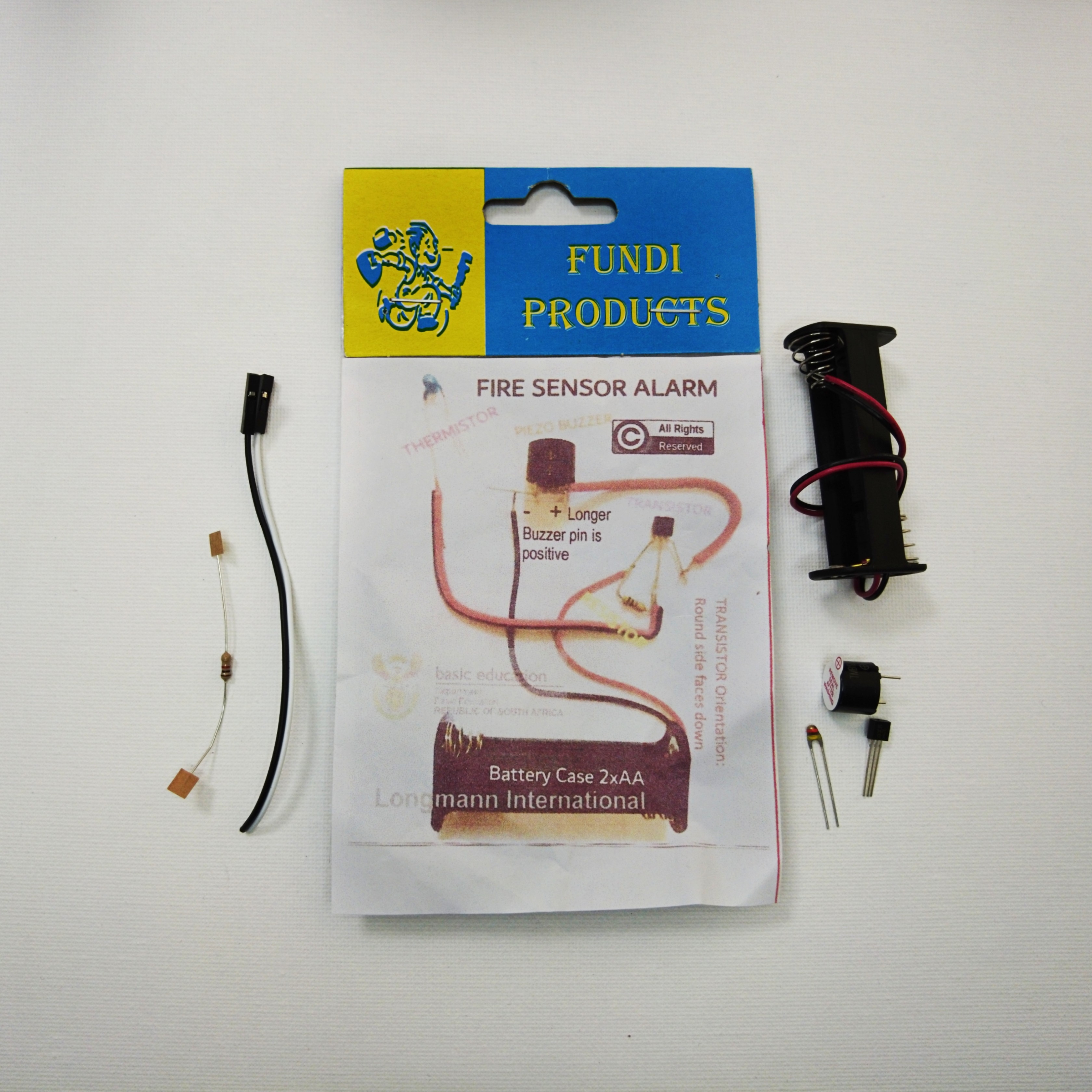 School Project Kit Fire Sensor Alarm
