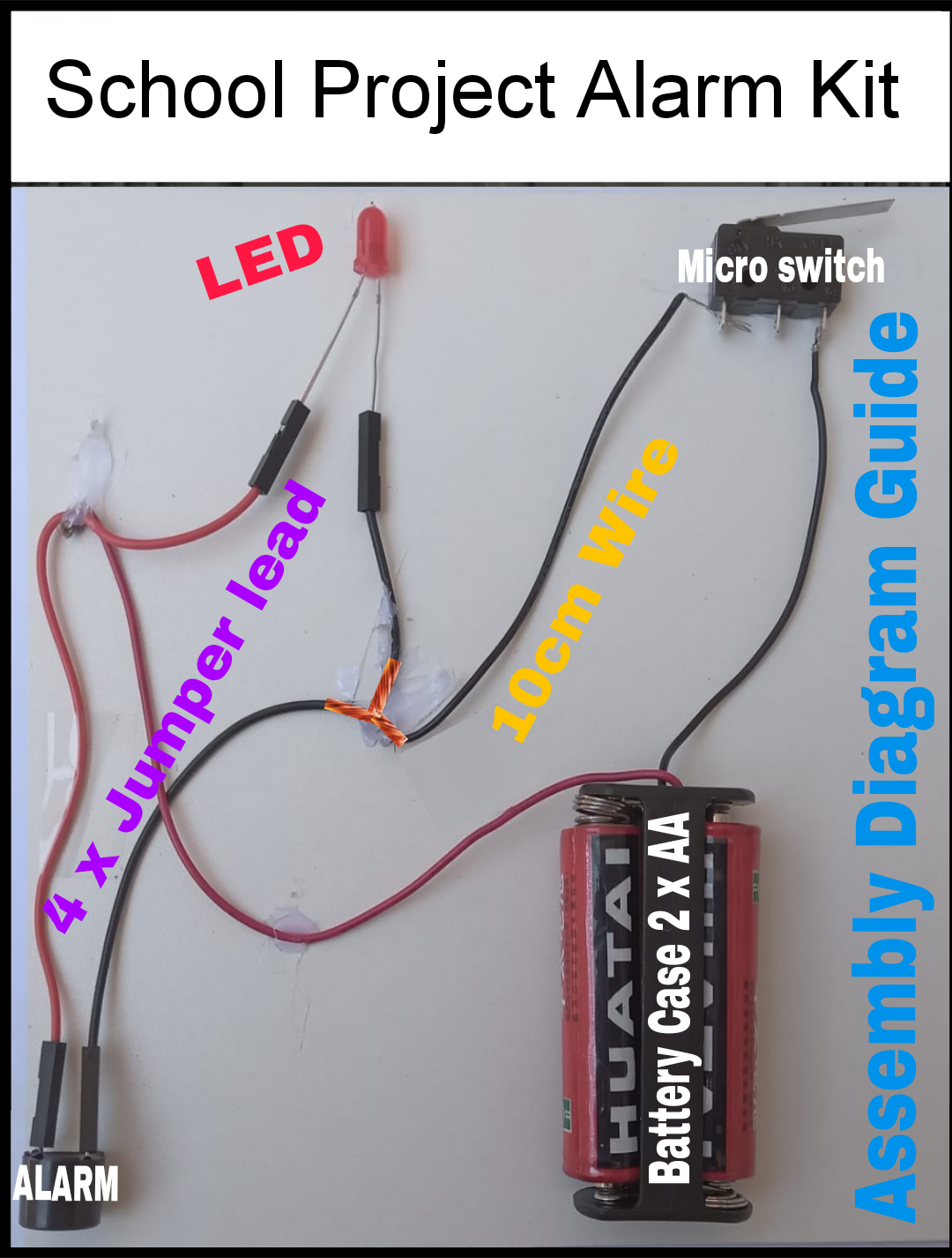 School Project Kit Alarm with Micro Switch