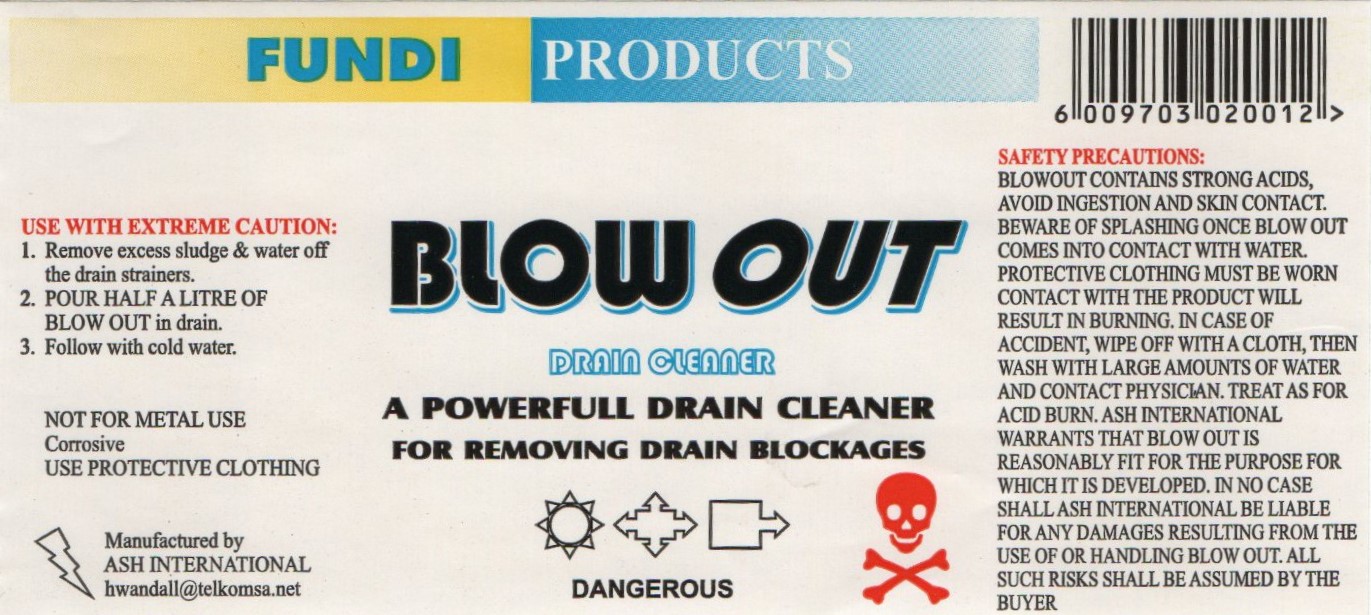 Blow Out 1lt Super Drain Cleaner