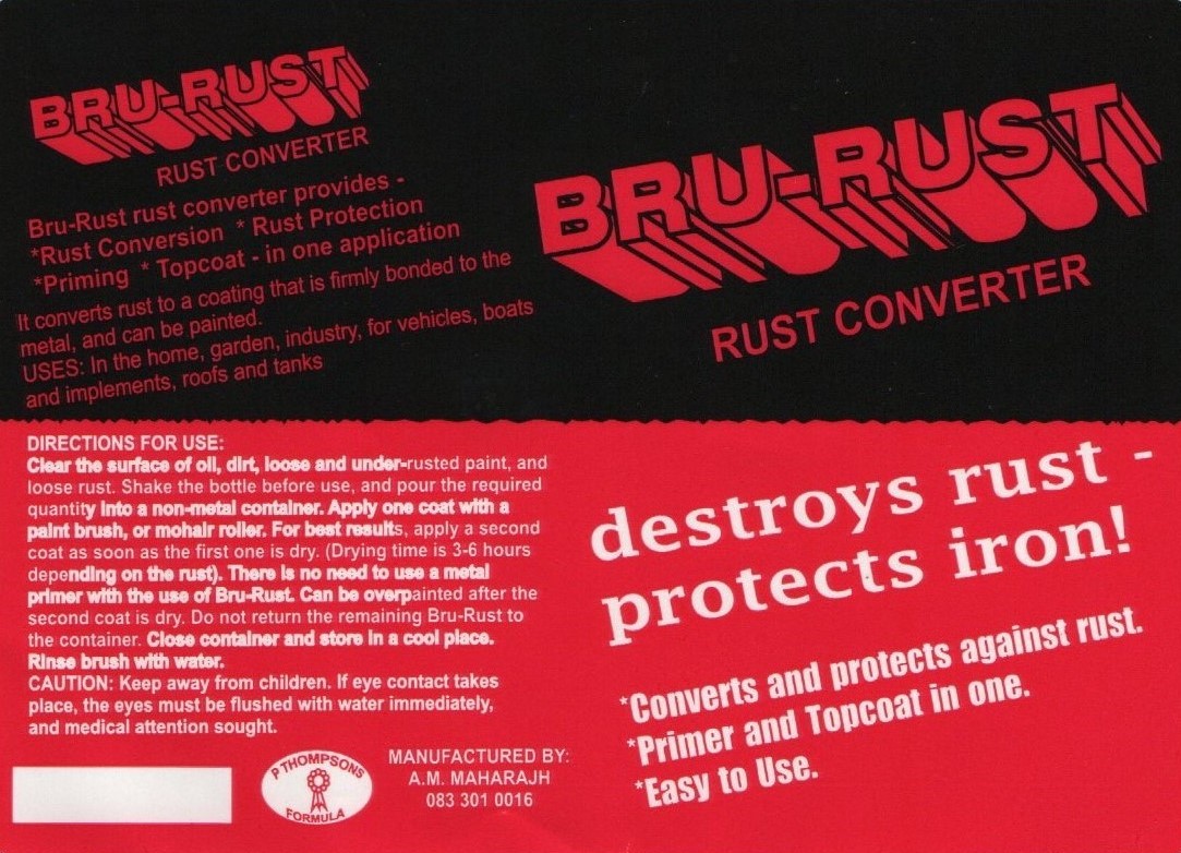 Bru Rust 250ML Rust Converter