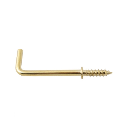 Cup Hook Brass 25MM SQR P10