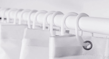 Shower Curtain HD, Durable, 1.8M-Hooks